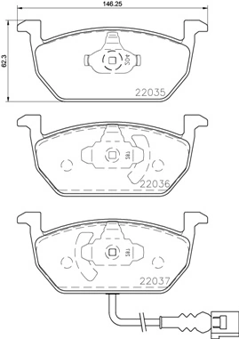 Brake Pad Set, disc brake