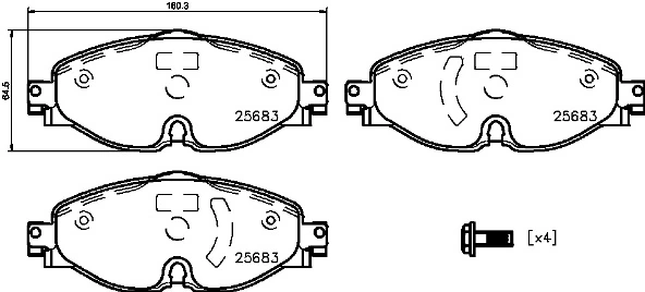 Brake Pad Set, disc brake