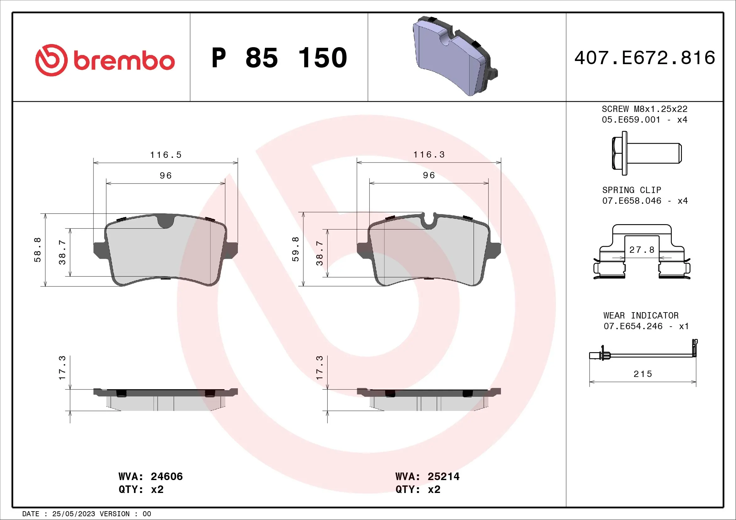 Brake Pad Set, disc brake