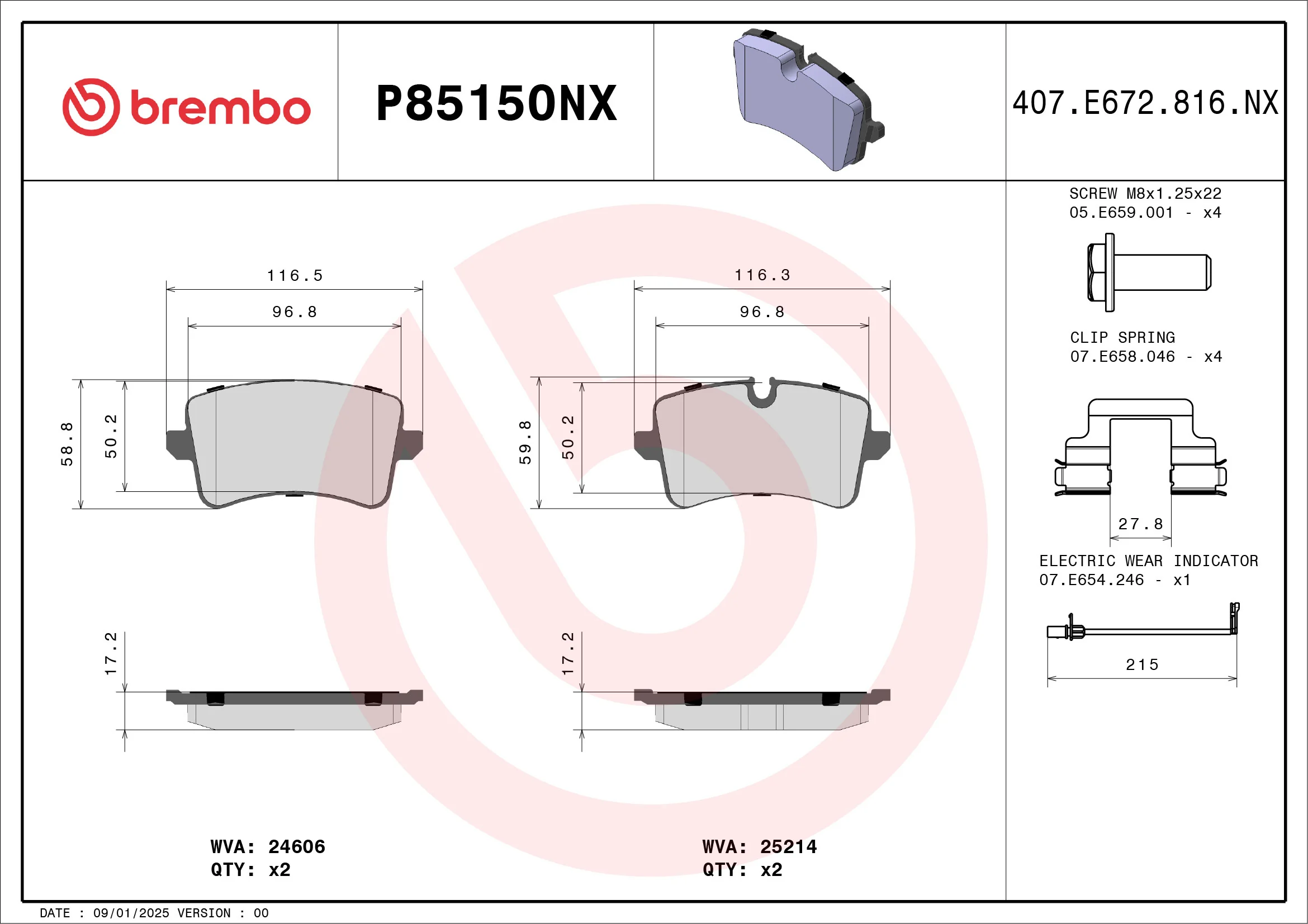 Brake Pad Set, disc brake