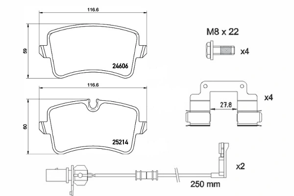 Brake Pad Set, disc brake