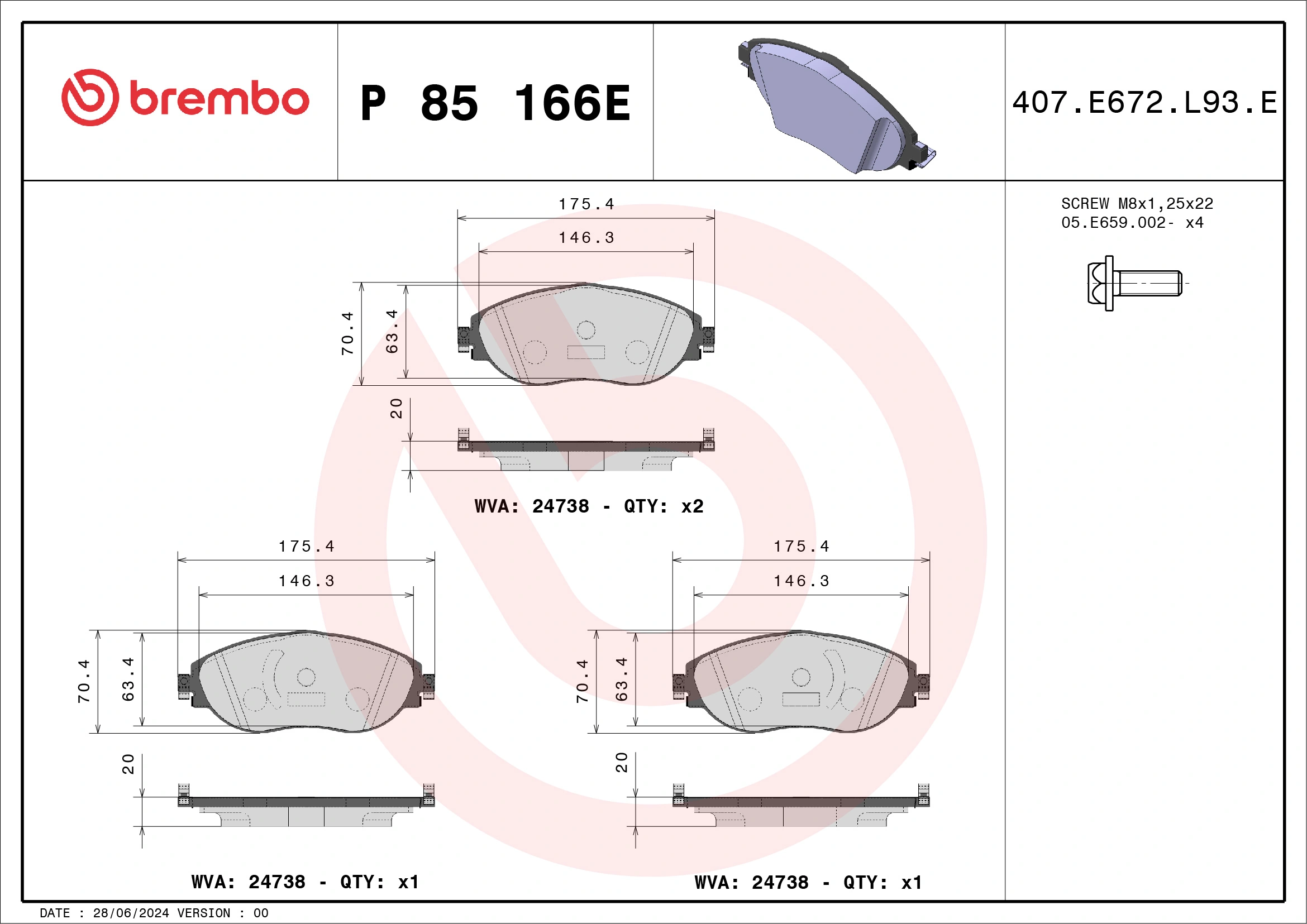 Brake Pad Set, disc brake