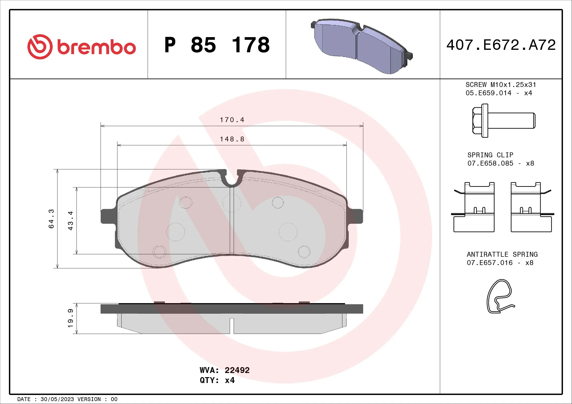 Brake Pad Set, disc brake