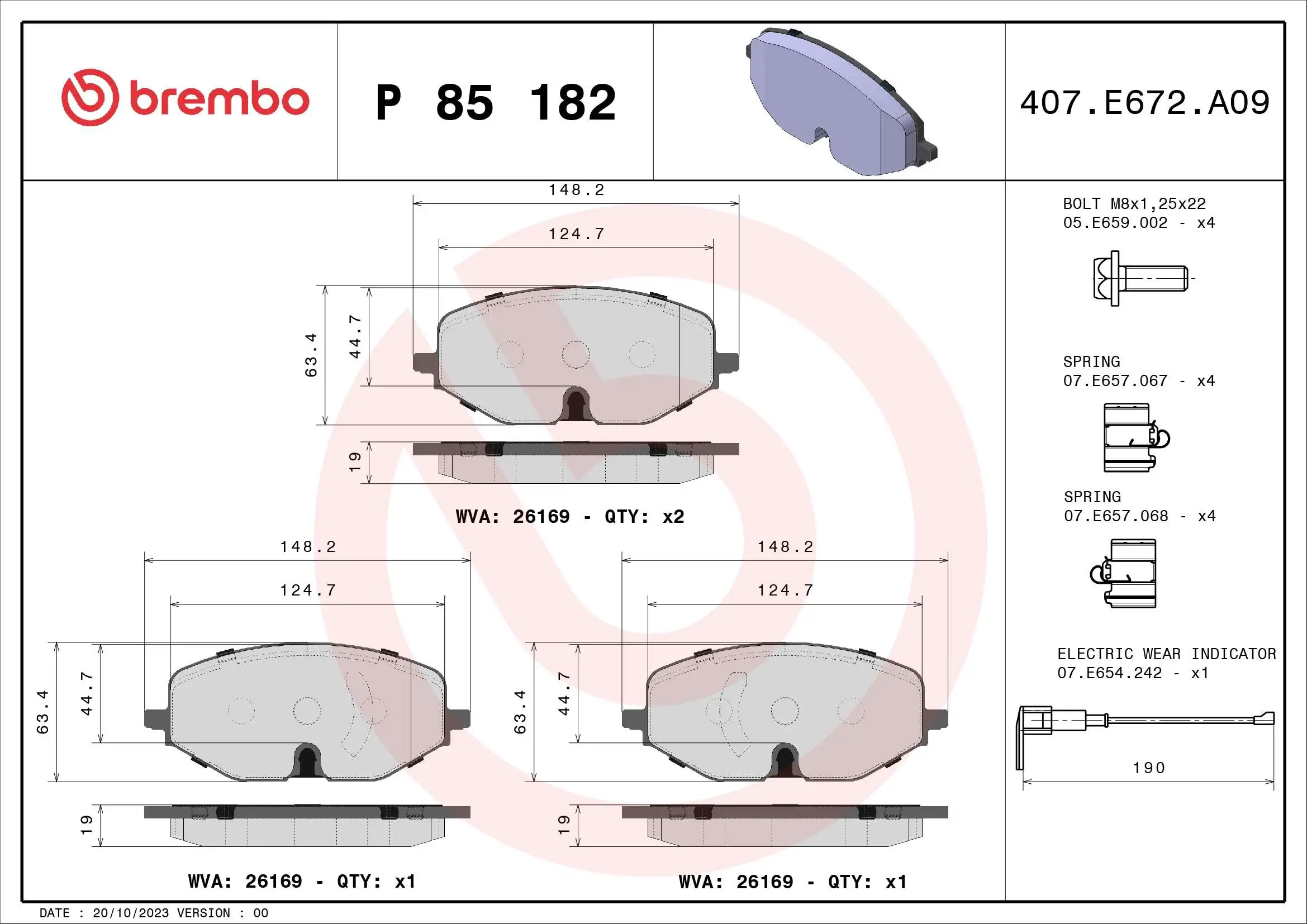 Brake Pad Set, disc brake