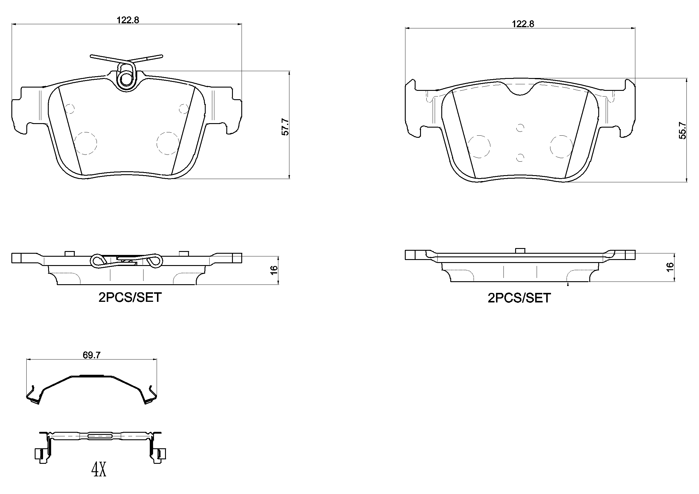 Brake Pad Set, disc brake