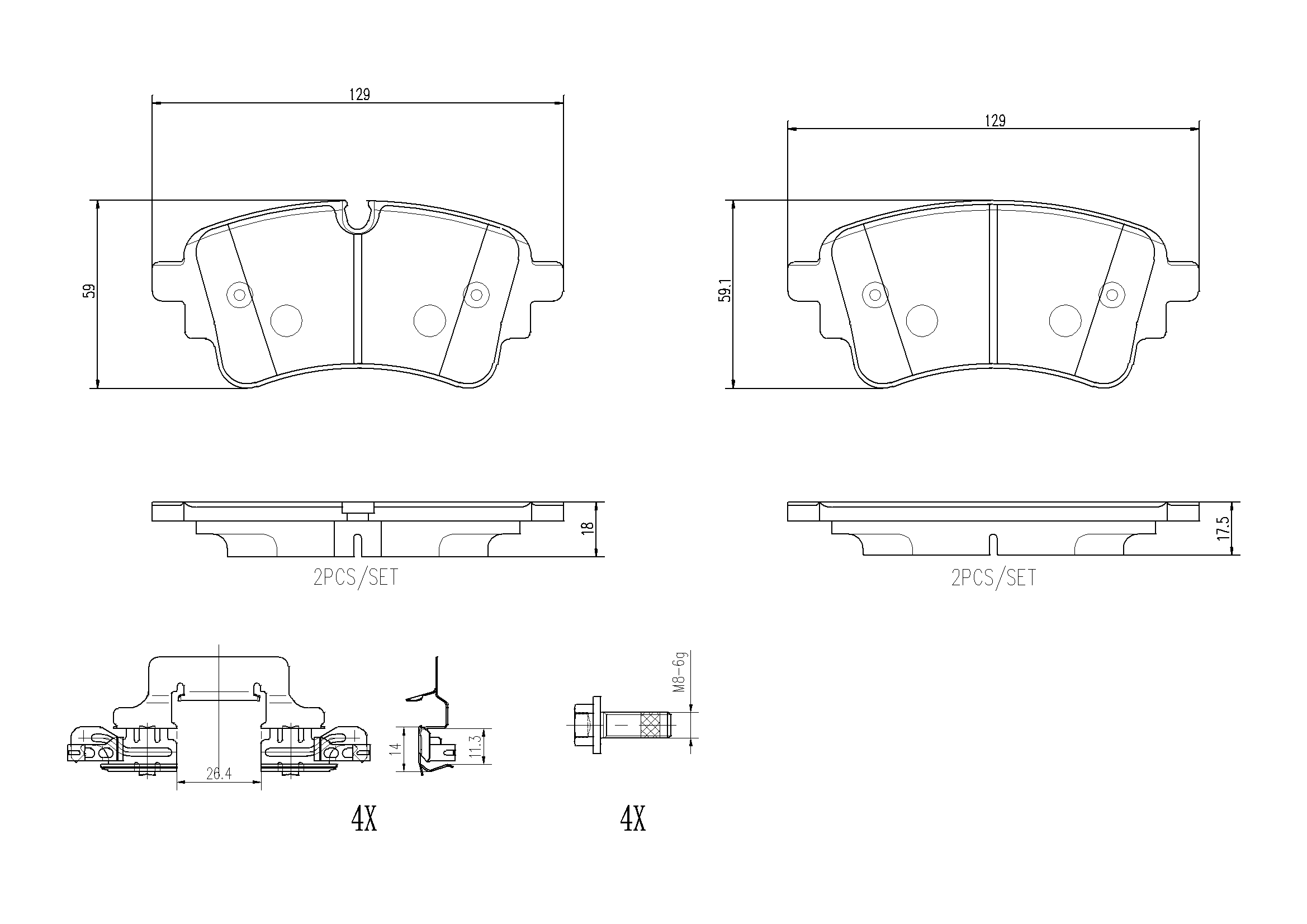 Brake Pad Set, disc brake