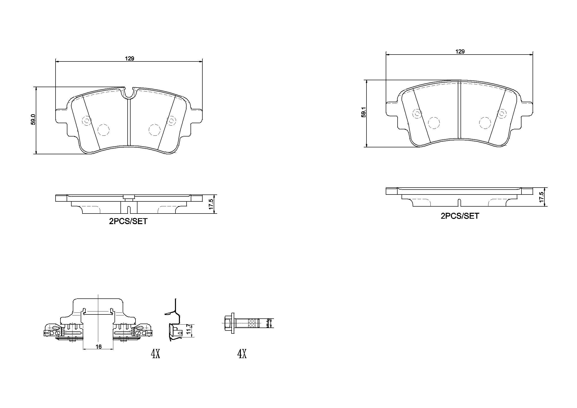 Brake Pad Set, disc brake
