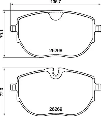 Brake Pad Set, disc brake