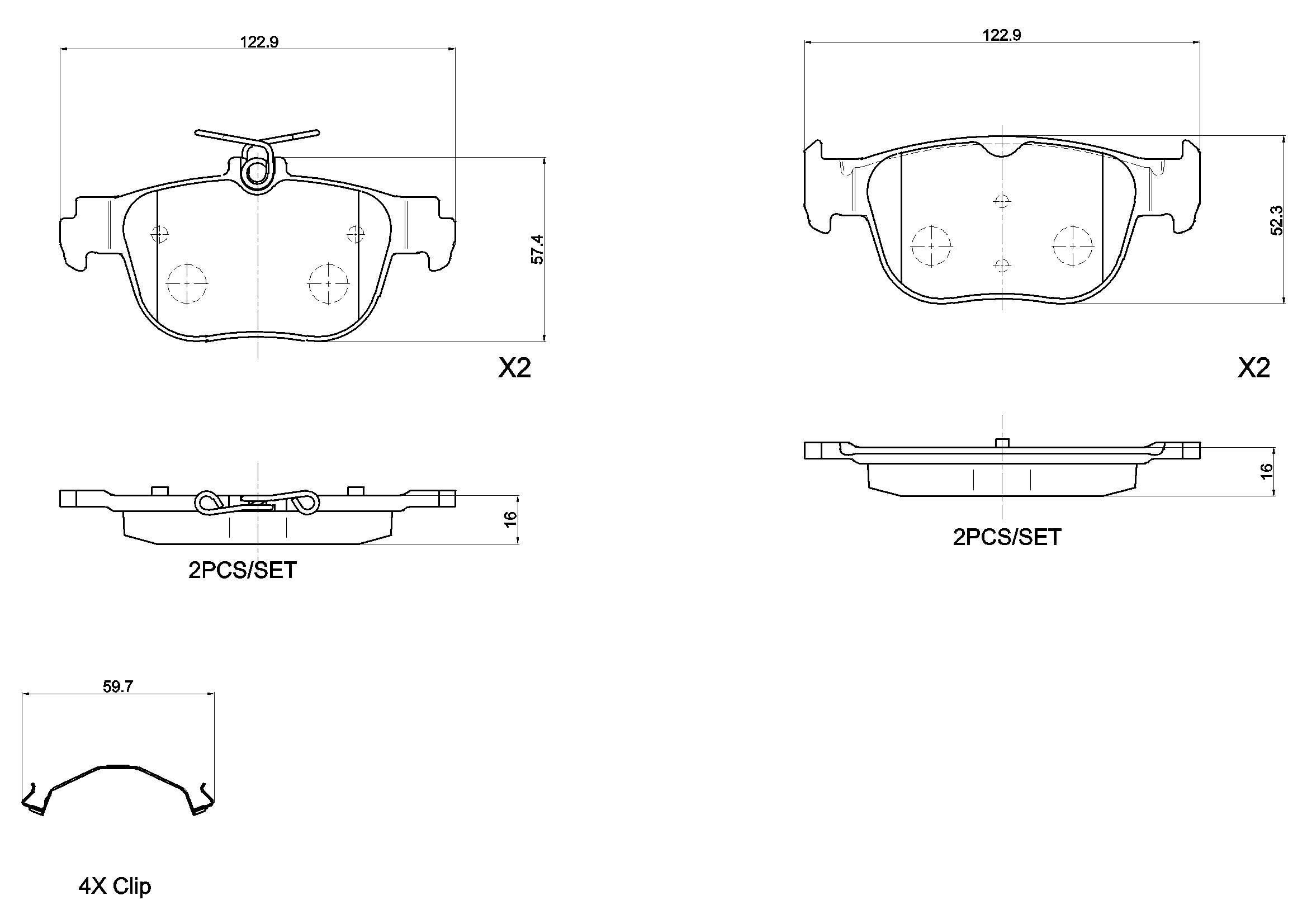 Brake Pad Set, disc brake