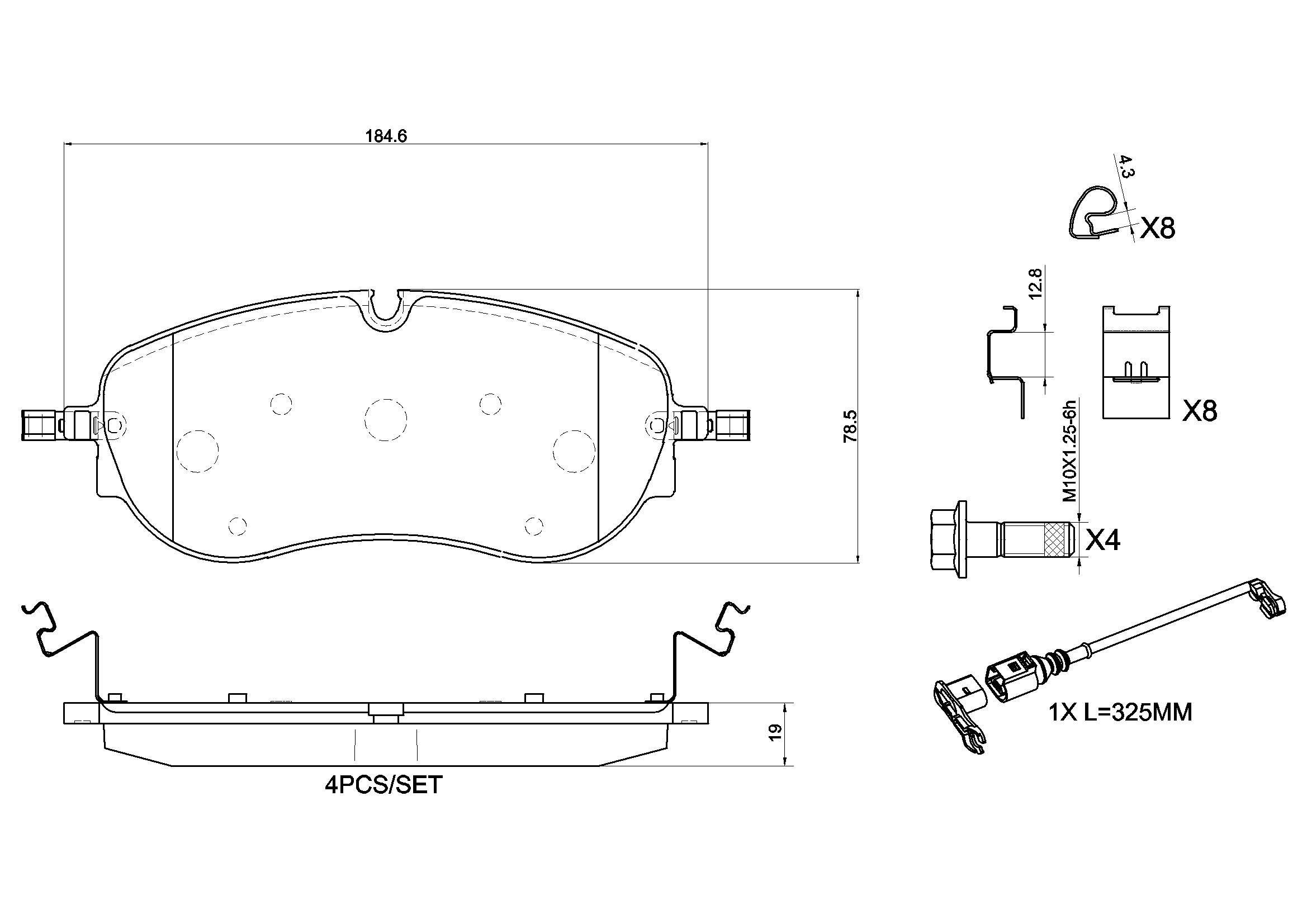 Brake Pad Set, disc brake