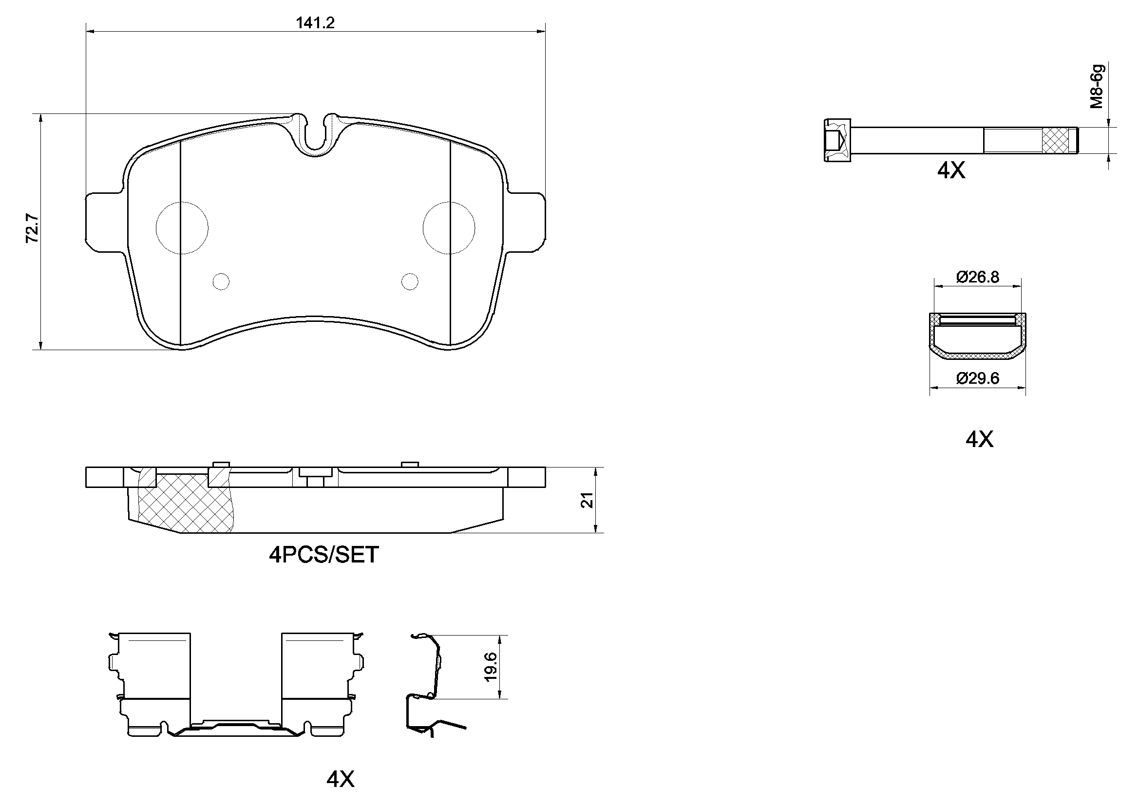 Brake Pad Set, disc brake