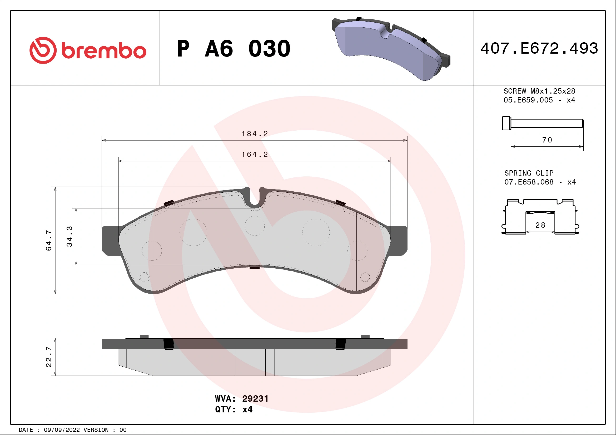 Brake Pad Set, disc brake