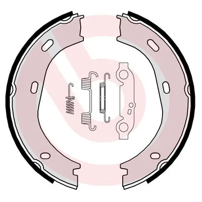 Brake Shoe Set, parking brake
