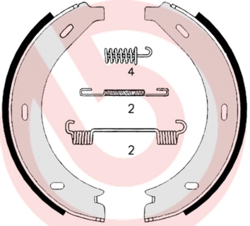 Brake Shoe Set, parking brake
