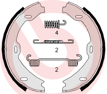 Brake Shoe Set, parking brake