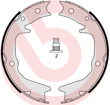 Brake Shoe Set, parking brake