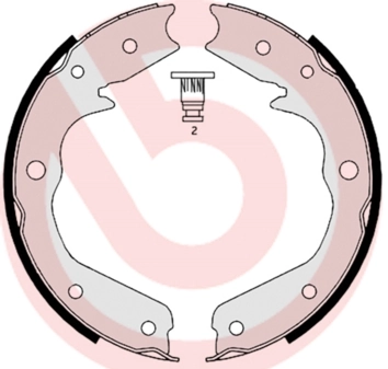 Brake Shoe Set, parking brake