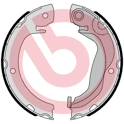 Brake Shoe Set, parking brake