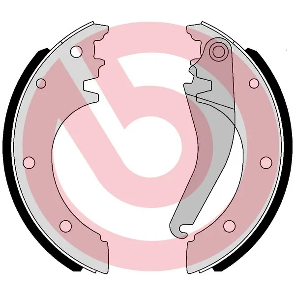 Brake Shoe Set, parking brake