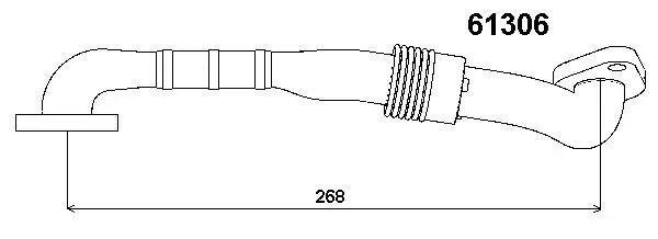 Pipe, EGR valve