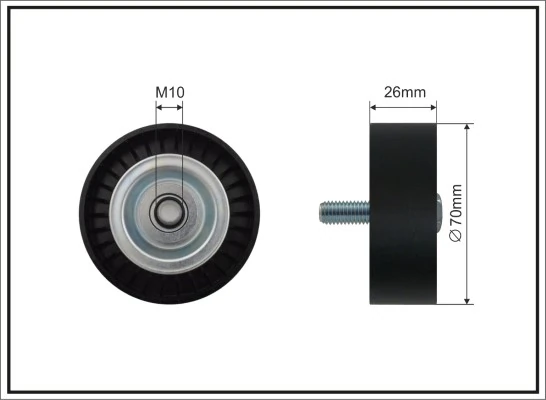 Deflection/Guide Pulley, V-ribbed belt