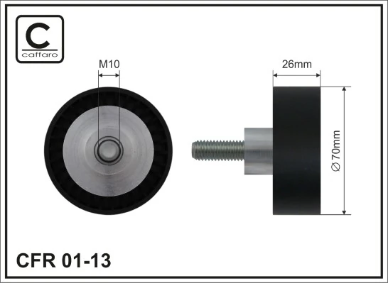 Deflection/Guide Pulley, V-ribbed belt