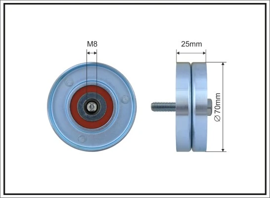 Deflection/Guide Pulley, V-ribbed belt
