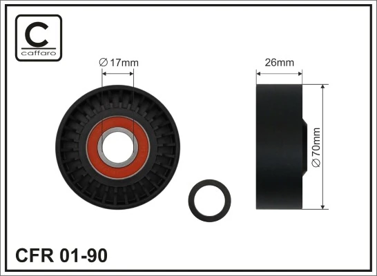 Tensioner Pulley, V-ribbed belt