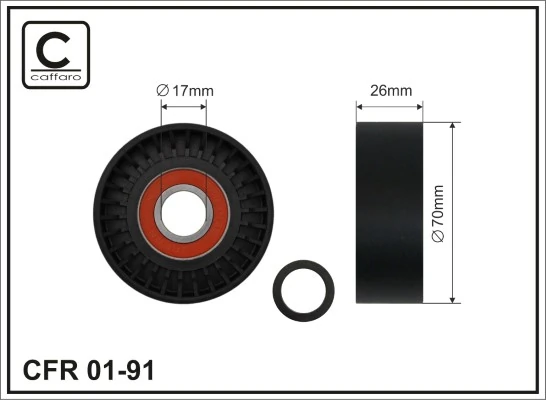Tensioner Pulley, V-ribbed belt
