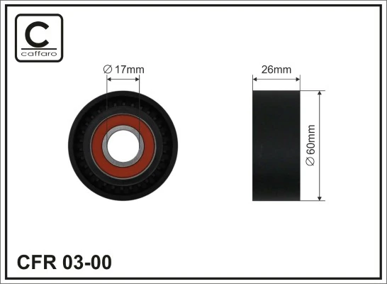 Deflection/Guide Pulley, V-ribbed belt