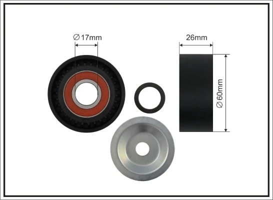 Tensioner Pulley, V-ribbed belt