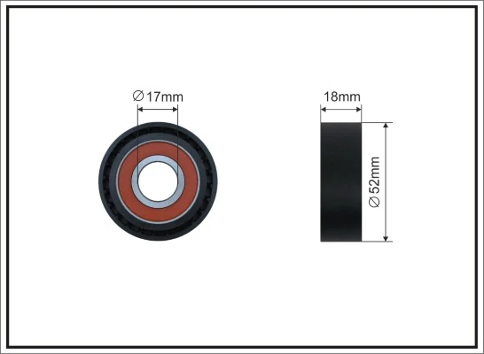 Tensioner Pulley, V-ribbed belt