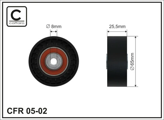 Deflection/Guide Pulley, V-ribbed belt