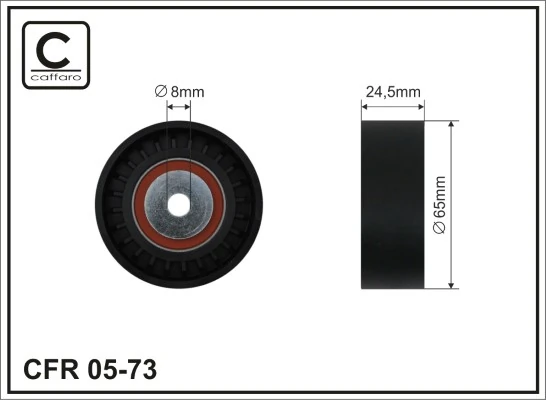 Deflection/Guide Pulley, V-ribbed belt