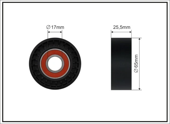 Tensioner Pulley, V-ribbed belt