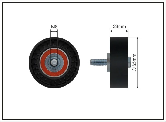 Deflection/Guide Pulley, V-ribbed belt