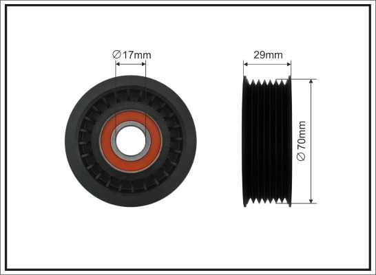 Tensioner Pulley, V-ribbed belt