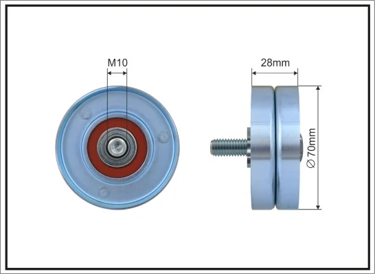 Deflection/Guide Pulley, V-ribbed belt