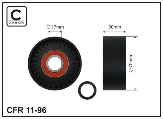 Tensioner Pulley, V-ribbed belt