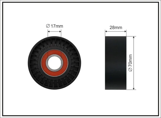Tensioner Pulley, V-ribbed belt