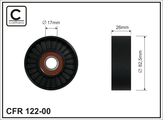 Deflection/Guide Pulley, V-ribbed belt