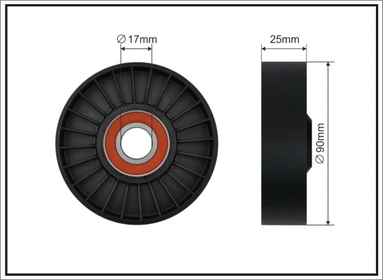 Tensioner Pulley, V-ribbed belt