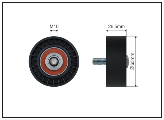 Tensioner Pulley, V-ribbed belt