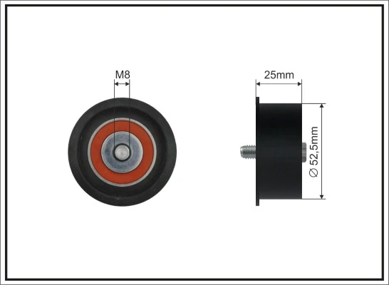 Deflection Pulley/Guide Pulley, timing belt