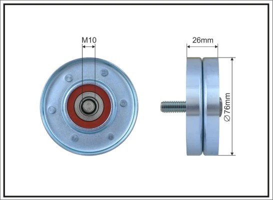 Deflection/Guide Pulley, V-ribbed belt