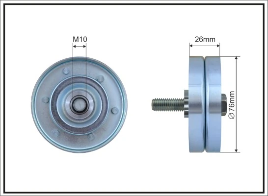 Deflection/Guide Pulley, V-ribbed belt