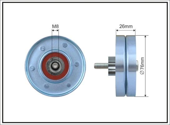 Deflection/Guide Pulley, V-ribbed belt