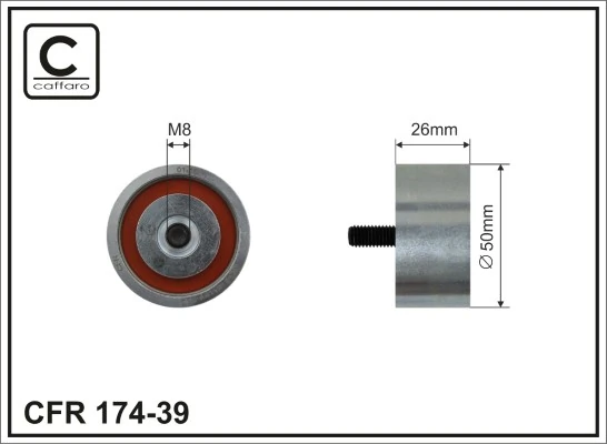 Deflection/Guide Pulley, V-ribbed belt