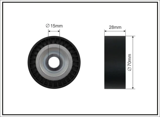 Tensioner Pulley, V-ribbed belt