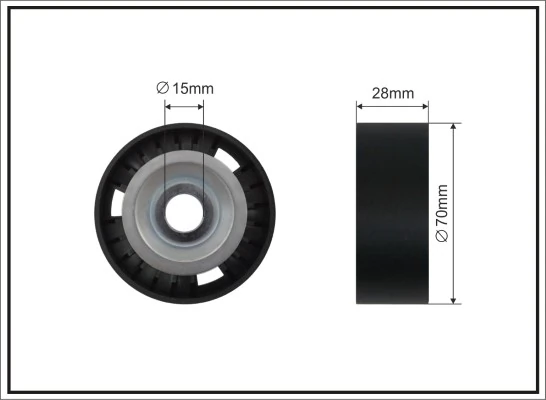Tensioner Pulley, V-ribbed belt